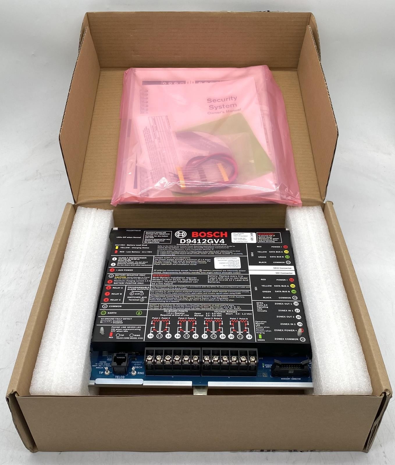 BOSCH D9412GV4 SECURITY CONTROL PANEL