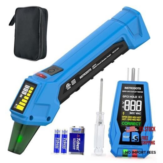 Digital Breaker Finder with GFCI Outlet Tester, AC 90 Circuit Breaker Finder