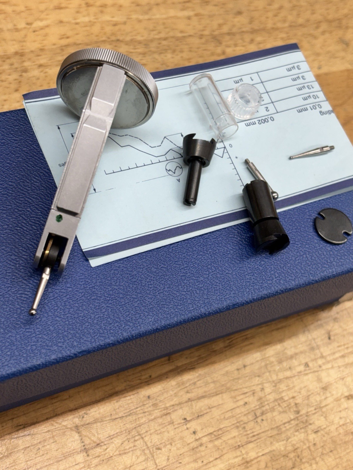 Fowler vertical 0.002 mm Girod-Tast 6Rubis Dial Test Indicator 2𝜇𝑚 Swiss made