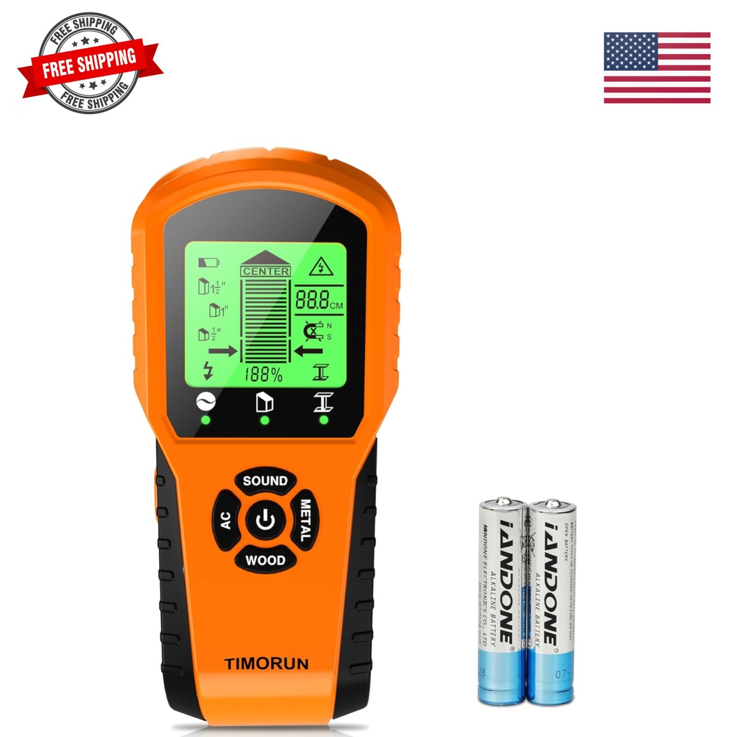Stud Finder Wall Scanner, 6 in 1 Upgraded Wall Stud Finder Scanner Tool for D...