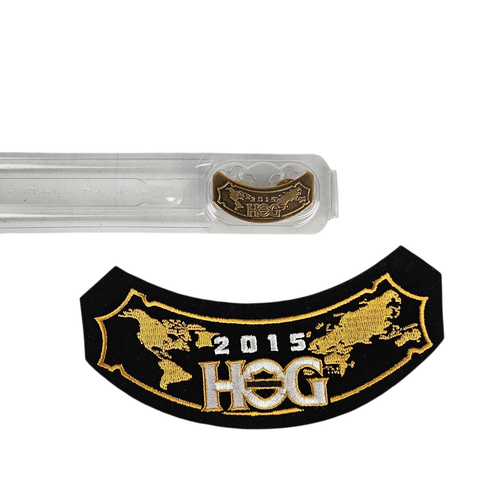 2015 Harley Davidson HOG Rocker Patch And Pin Harley Owners Group Membership