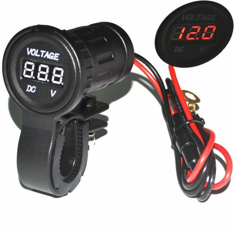 Waterproof 12-24V LED Digital Diplay Car Motorcycle Voltmeter Voltage Tester