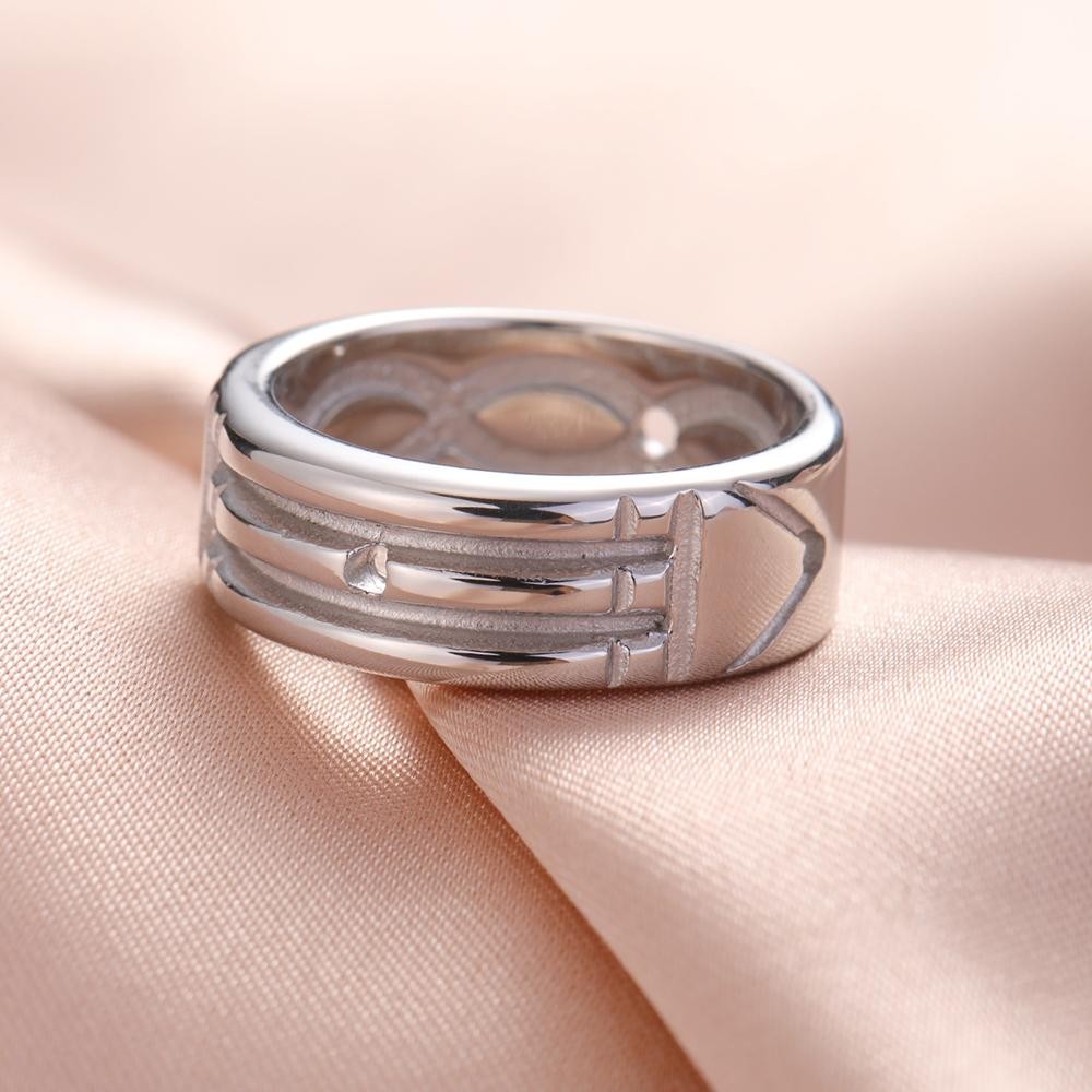 Stainless Steel Atlantis-ring Gold Silver Plated Anillo Atlante Acero Inoxidable