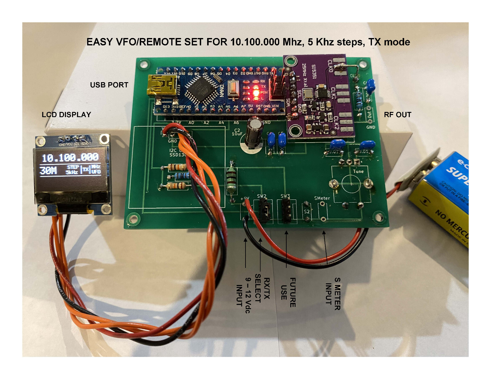 Digital VFO MODEL VFO3 CUSTOM REMOTE