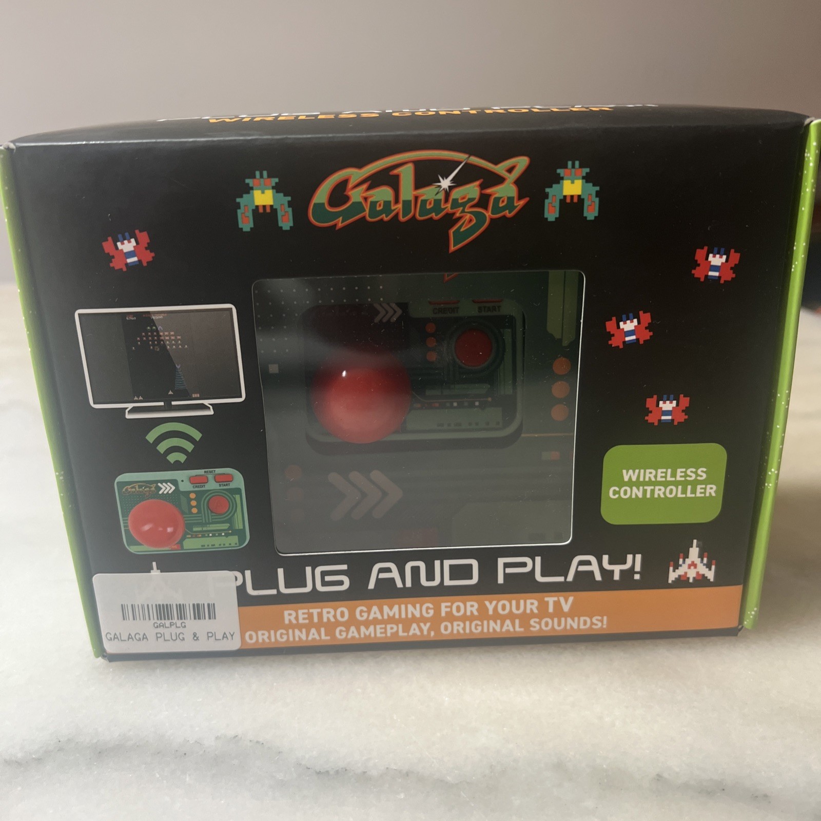 Wireless Galaga Portable Plug N Play TV - Great Response Time - True Arcade Exp.