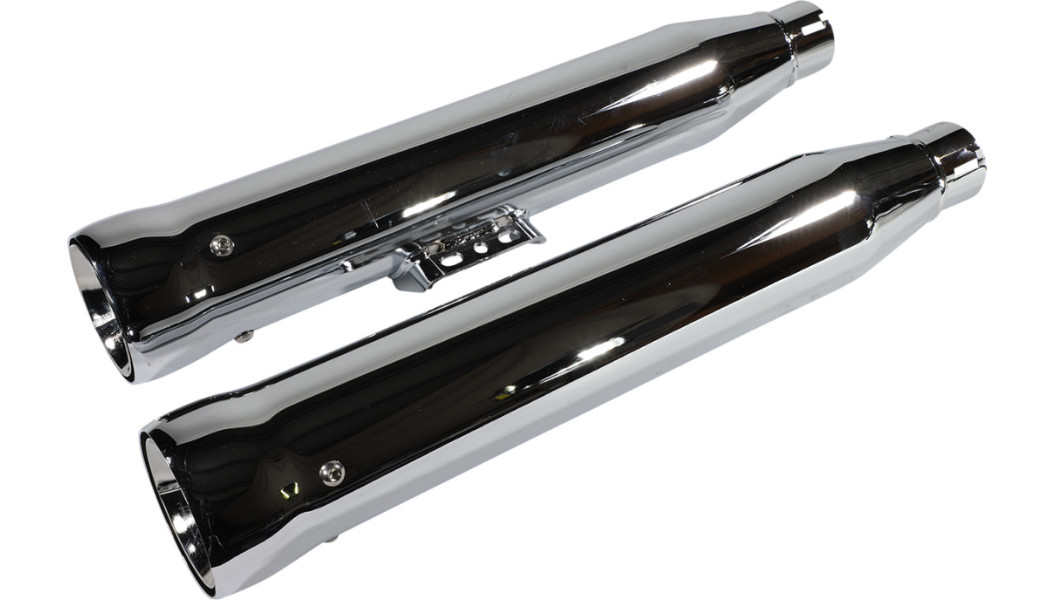 Cobra 3" NH Neighbor Hater Slip-On Chrome Mufflers Exhaust 18-23 Harley Softail