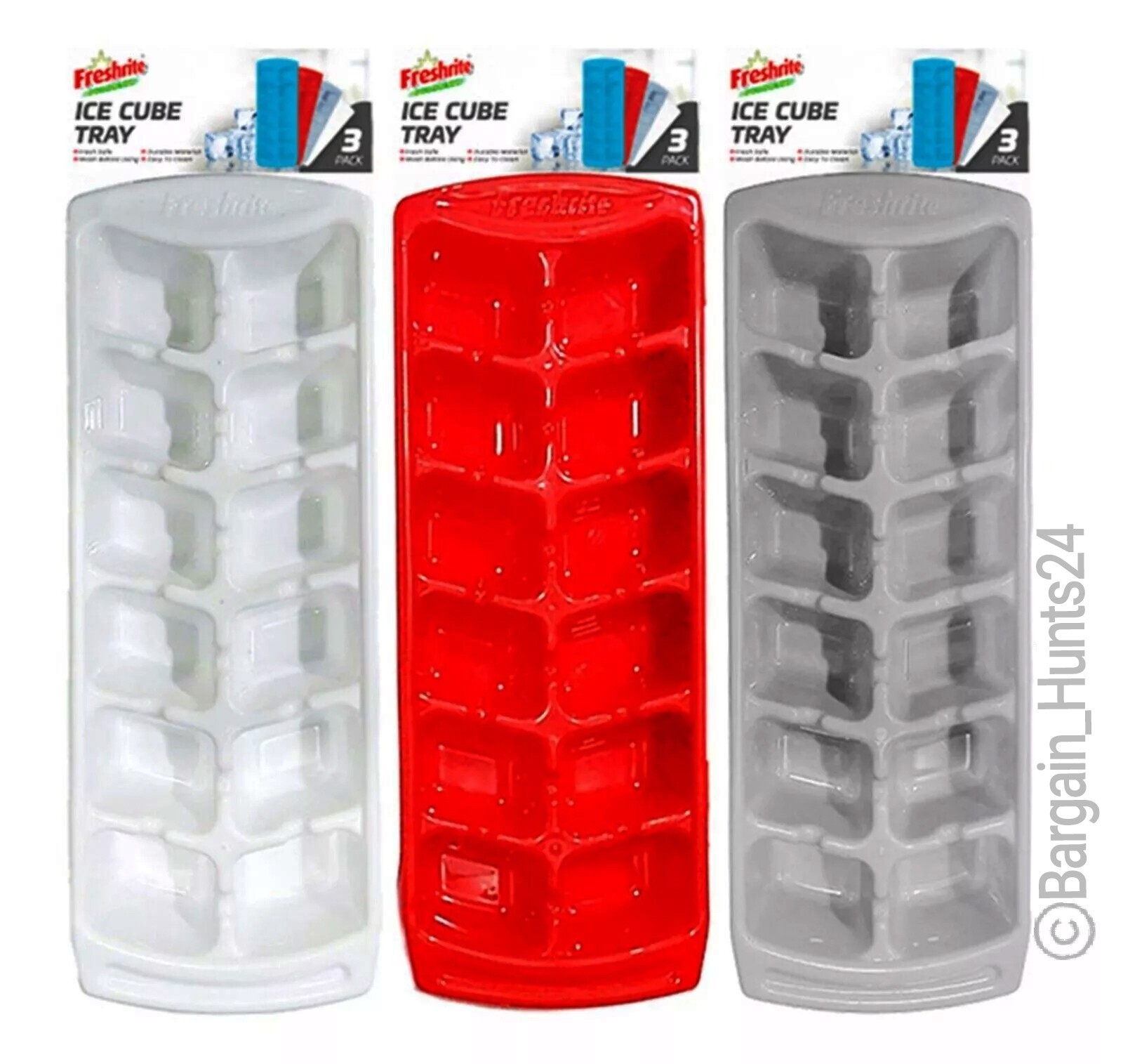 3 Counts Set Ice Cube Tray Home Smart Freezer & Dishwasher Safe,12 Ice Cube Mold