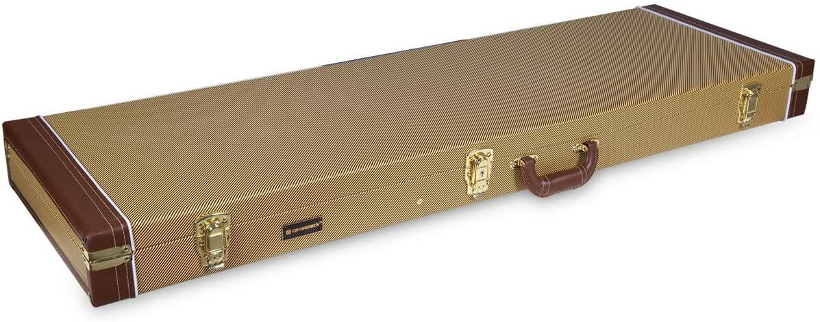 Crossrock Deluxe Electric Bass GuitarCase Carrying Portable Wooden Hardsell Case