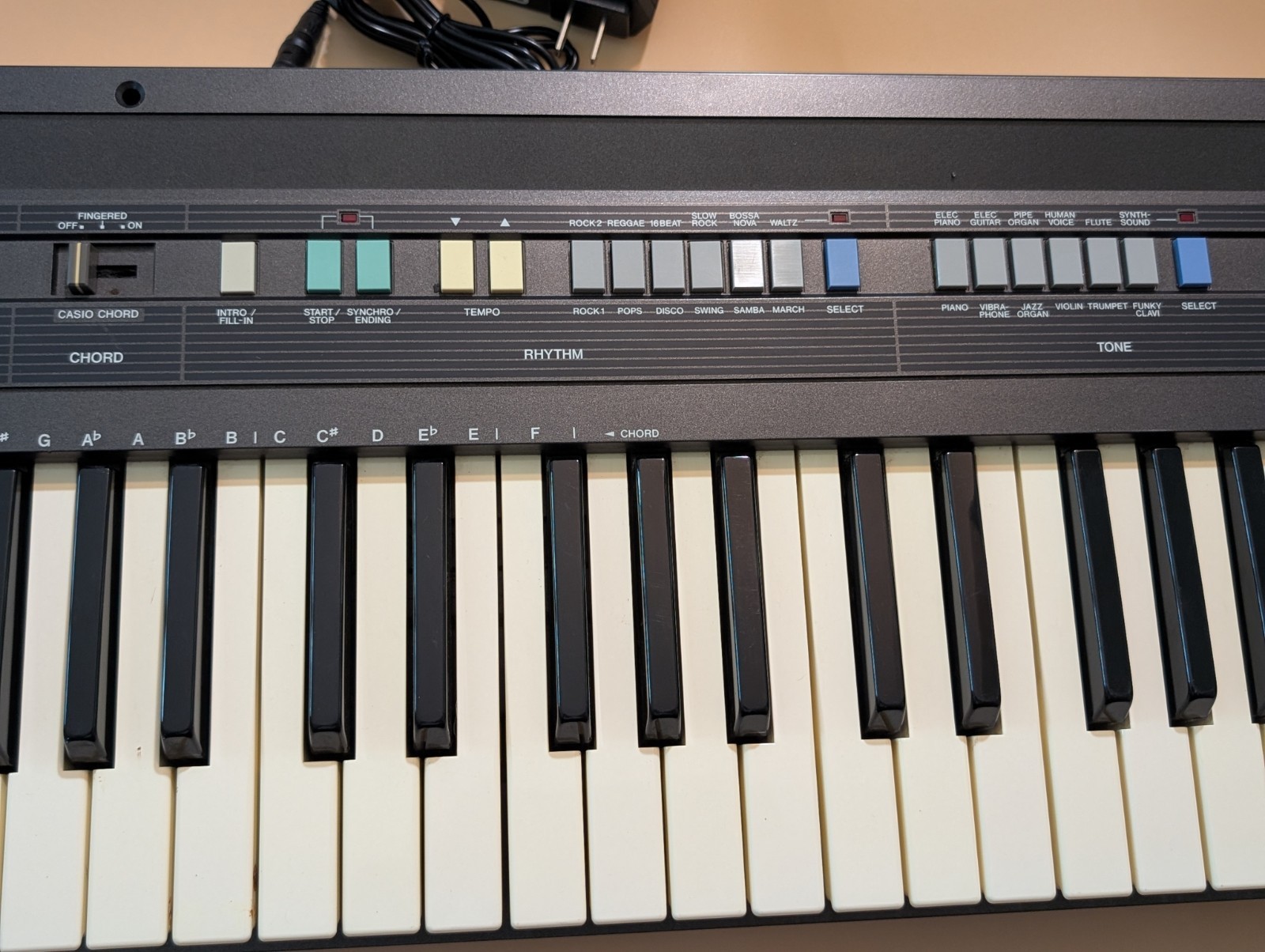 Casio Casiotone CT-360 Electric Keyboard & Adapter Tested and Working