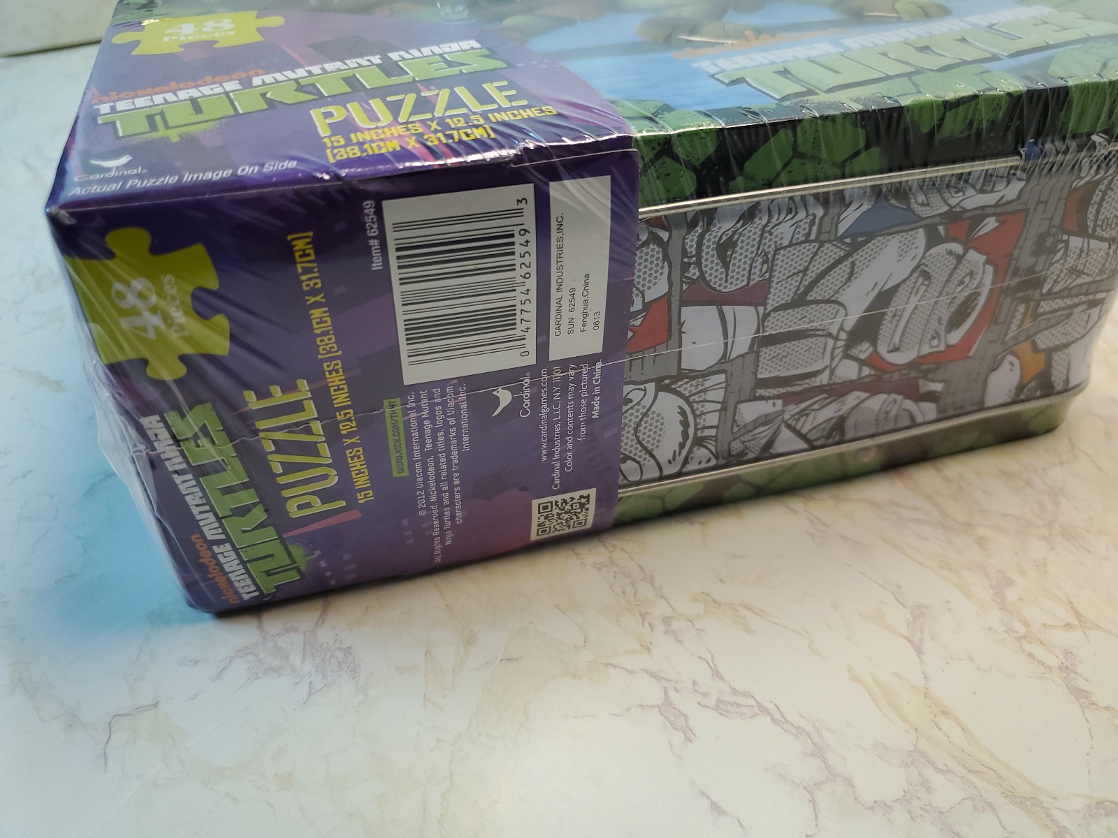 Teenage Mutant Ninja Turtles Lunchbox with 48 Pc Puzzle Cartoon TMNT New