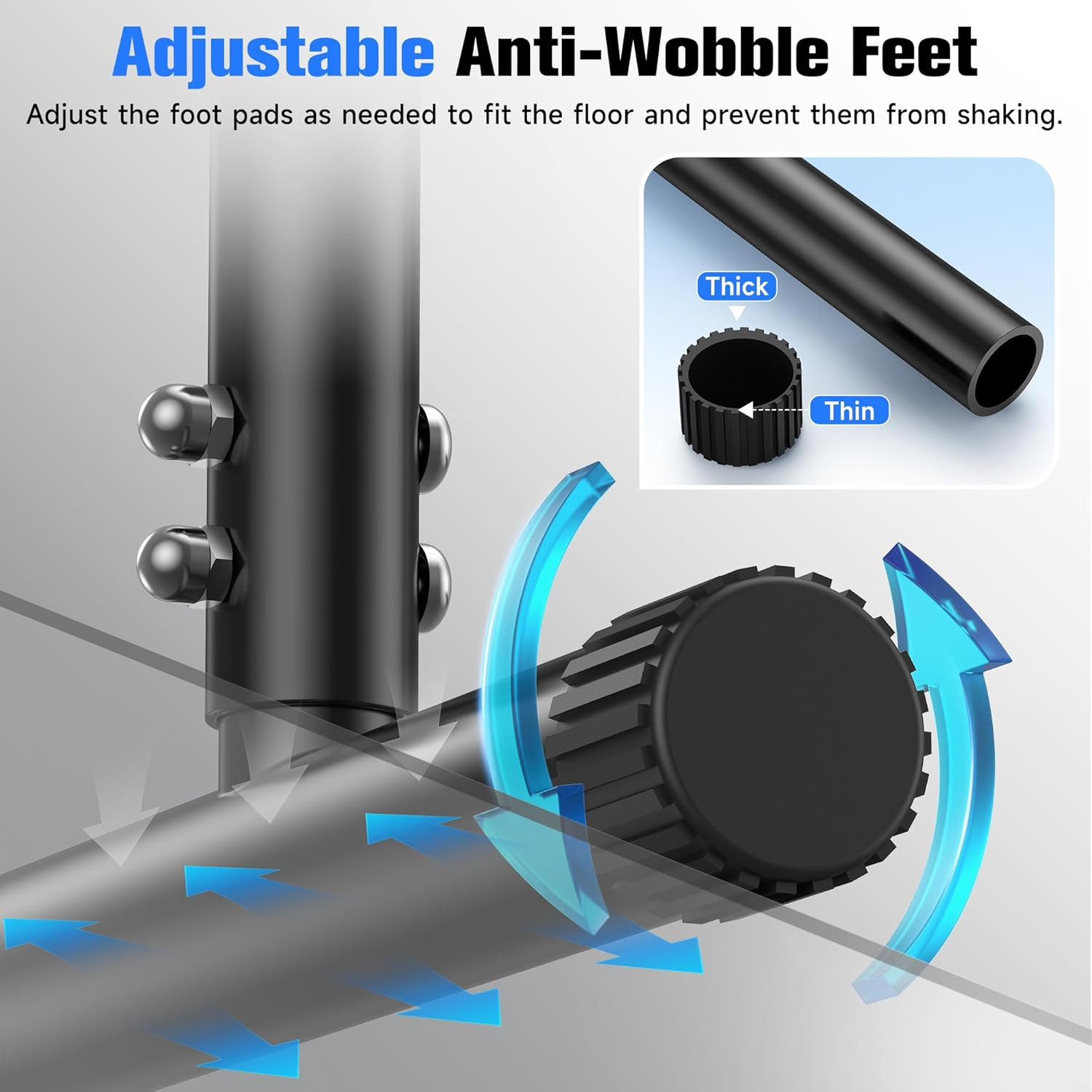 Adjustable Dip Bar Station, Heavy Duty Parallette & Parallel Bars, 400LBS Stable