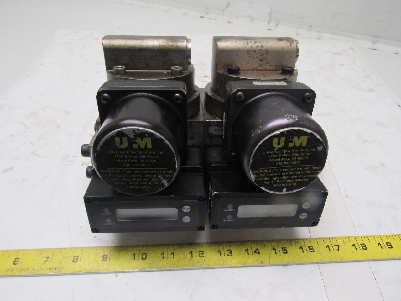 Universal Flow Monitor MSM-NSF5GPM-B-32V1.0-GTLI 5 GPM Flow Meter Double Bank