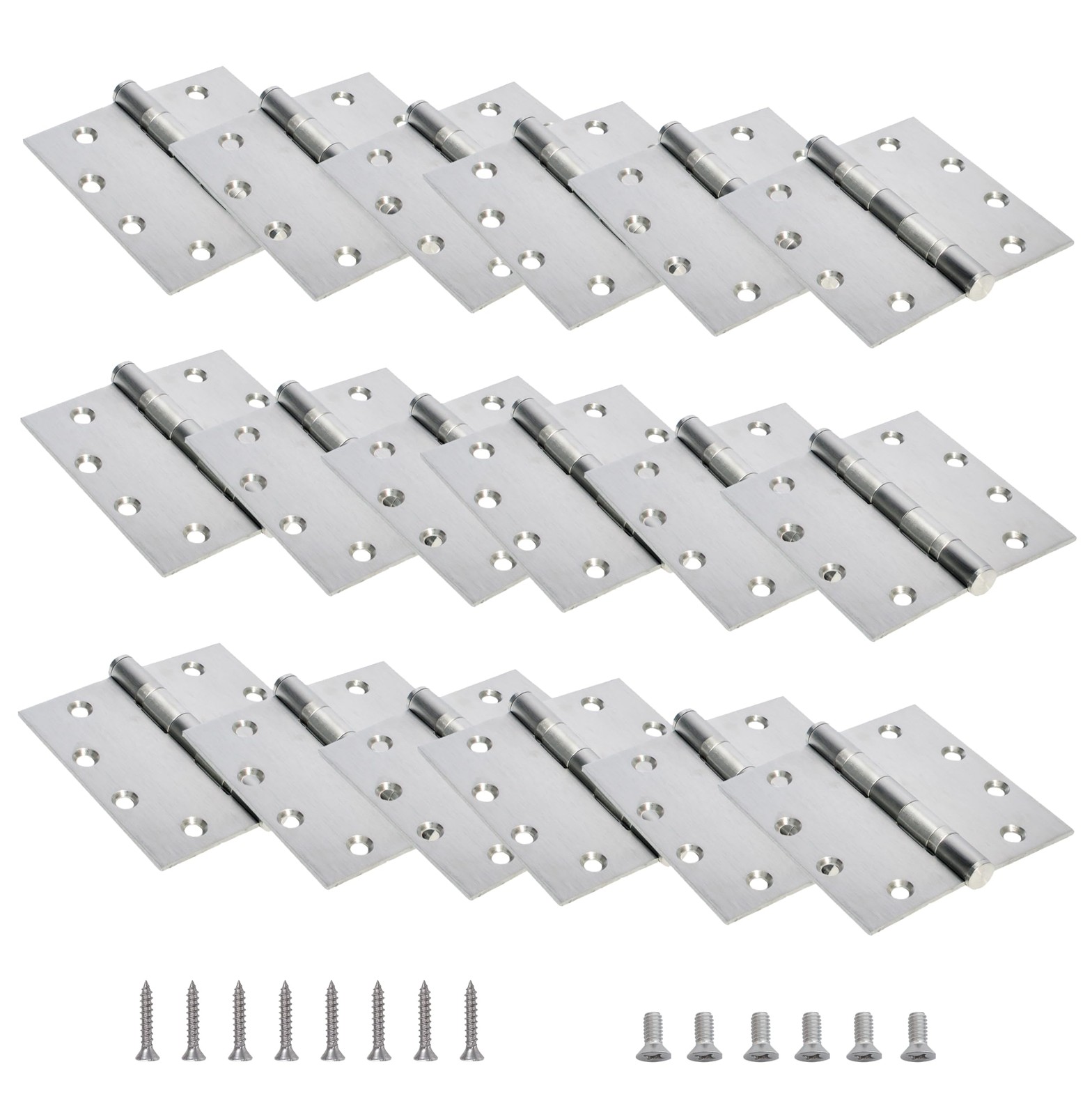 JAVOUKA 4.5 inch X 4.5 inch Heavy Duty Commercial  144 Screws (18-Pack)