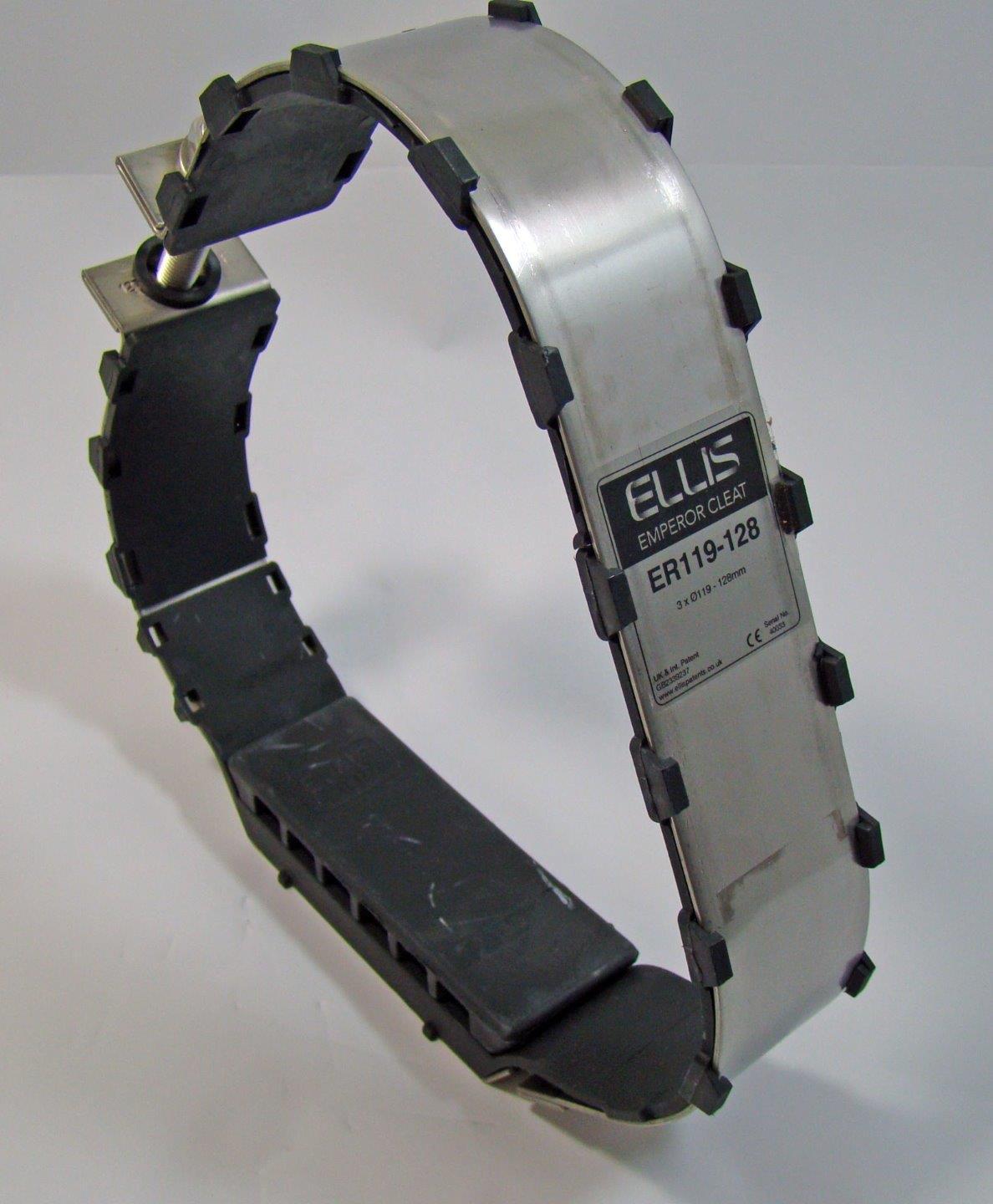 Ellis Emperor Cleat ER119-128 3 x 119-128mm Trefoil Cable Cleat Clamp 316 SS