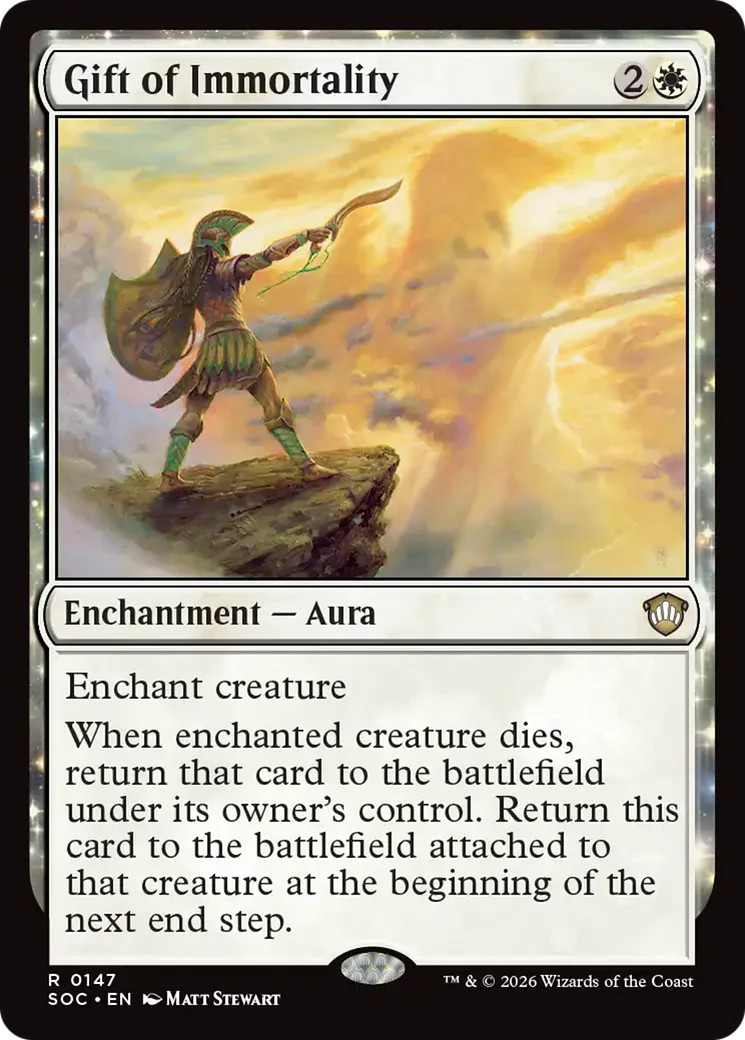 MTG Gift of Immortality [Secrets of Strixhaven Commander] Near Mint Magic