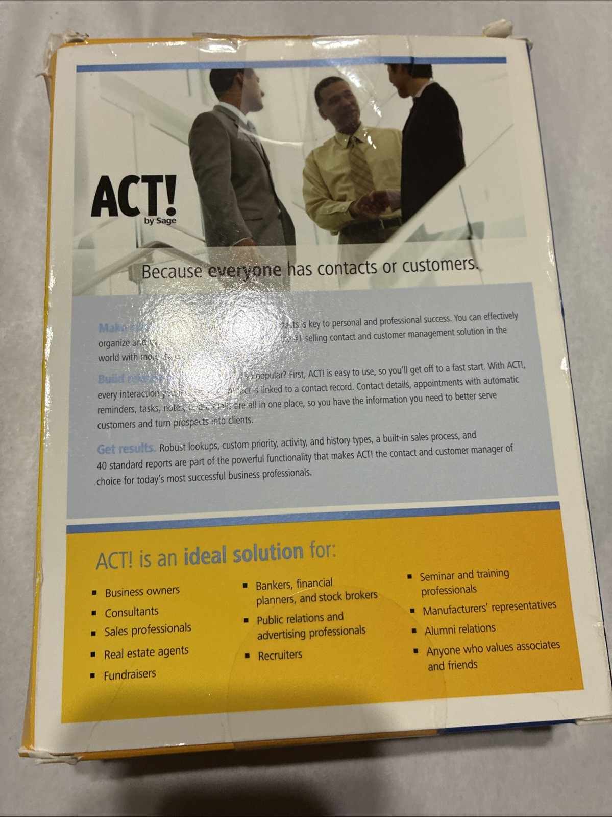 Sage Peachtree Complete Accounting 2007 & ACT Windows Computer Software 90’s