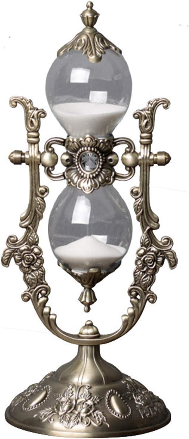 15 Min Hourglass Timer Golden Vintage Sand Timer Desk Home Kitchen Decor Gift