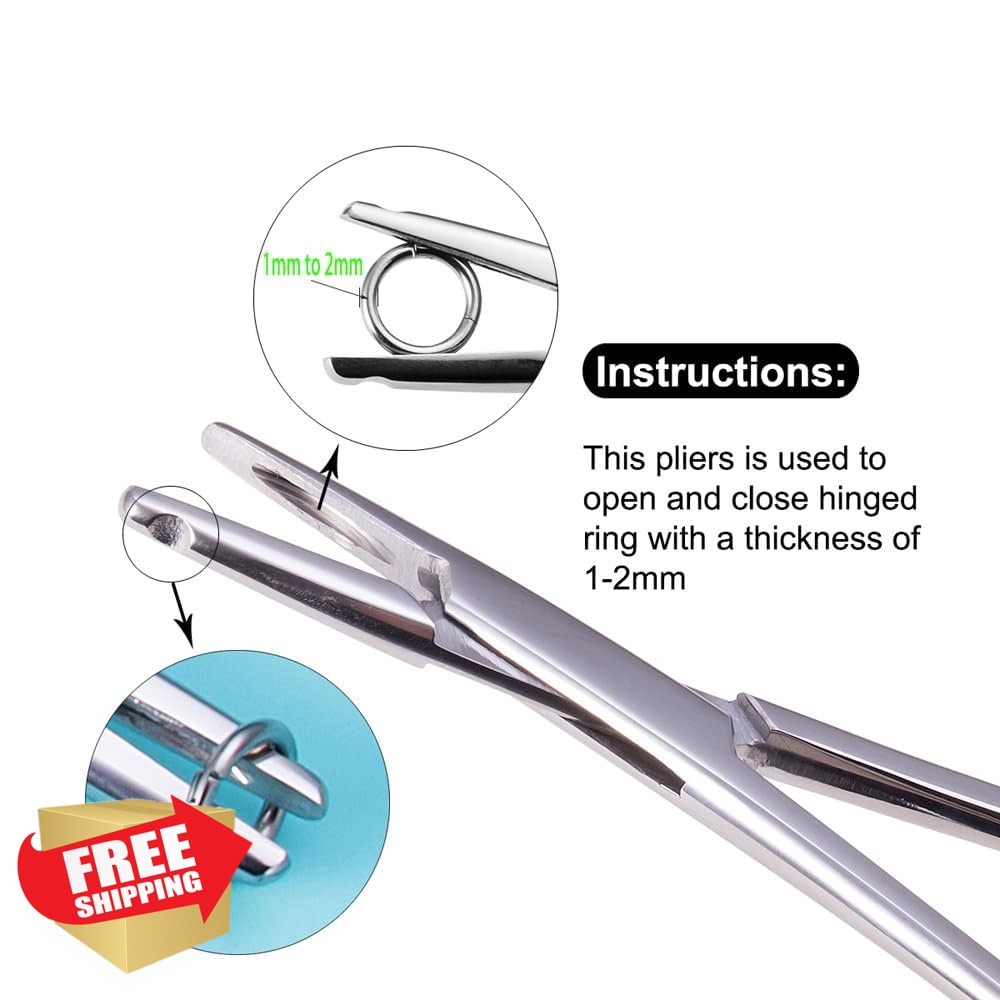 DJCIW 7" Ring Opening Closing Pliers Captive Bead Segment