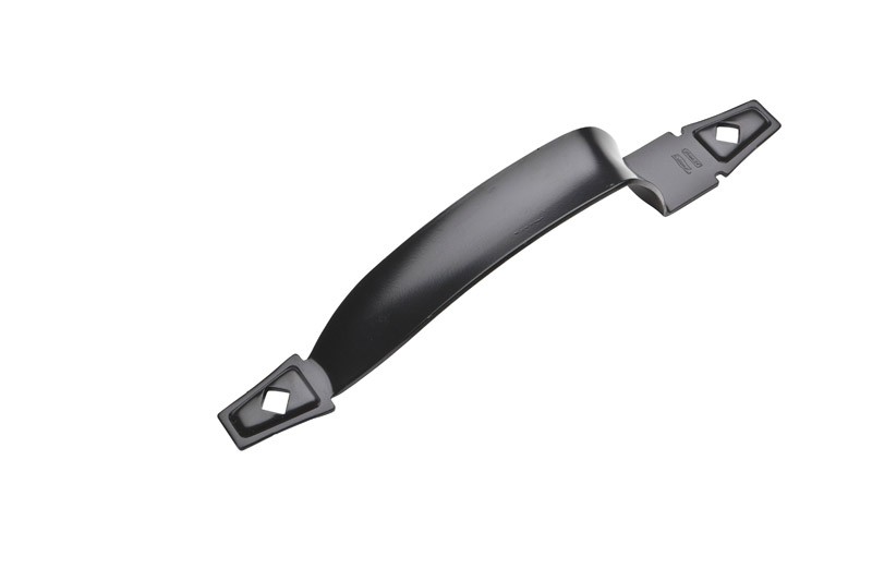 National Hardware N214-078 Black Steel Triple Protected Rustic Pulls 8-1/2 in.