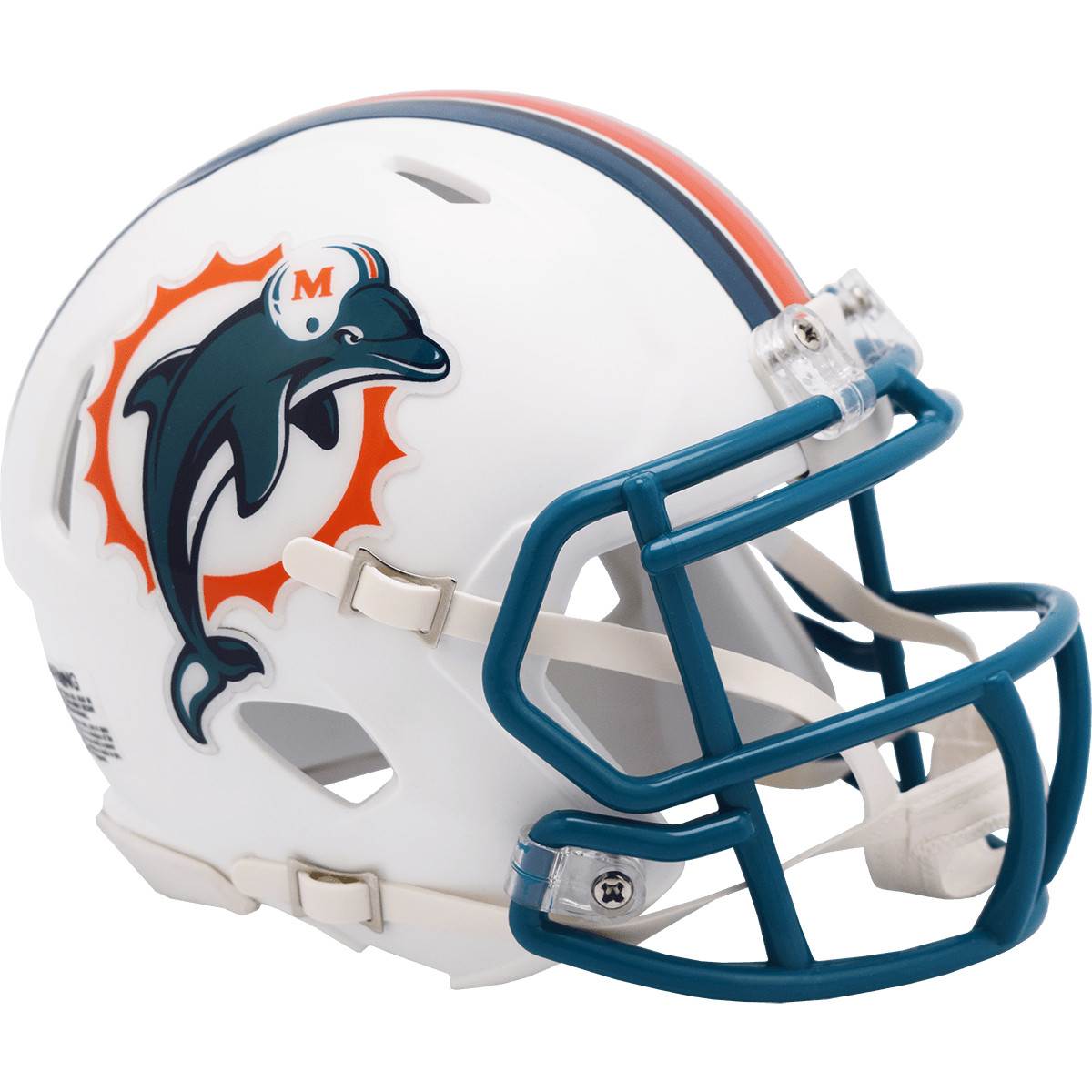 Miami Dolphins 1997-2012 Throwback Riddell NFL Speed Mini Helmet