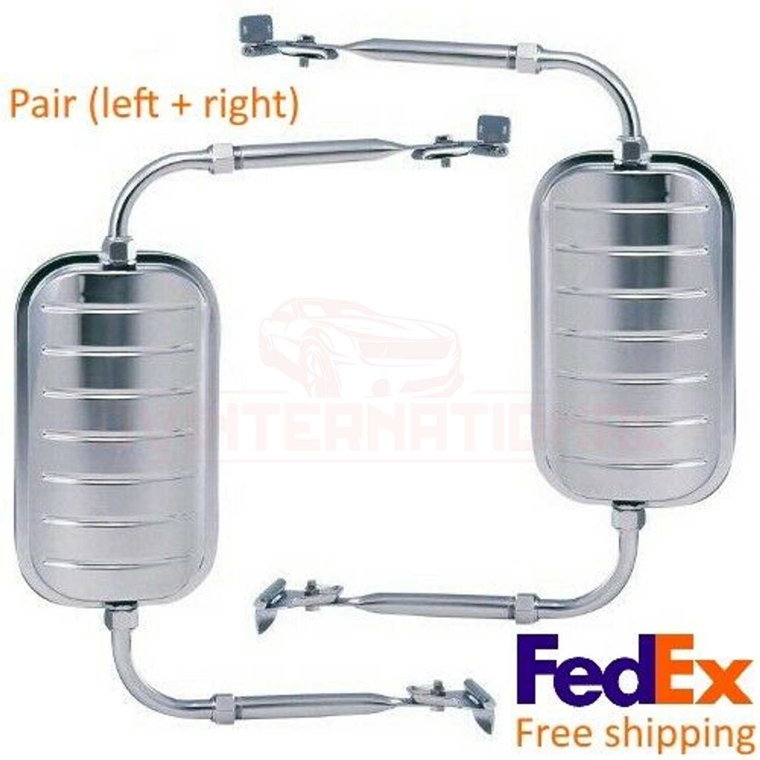 UNIVERSAL TRUCK MIRRORS SET ( LEFT+RIGHT ) H3541 11"x6"