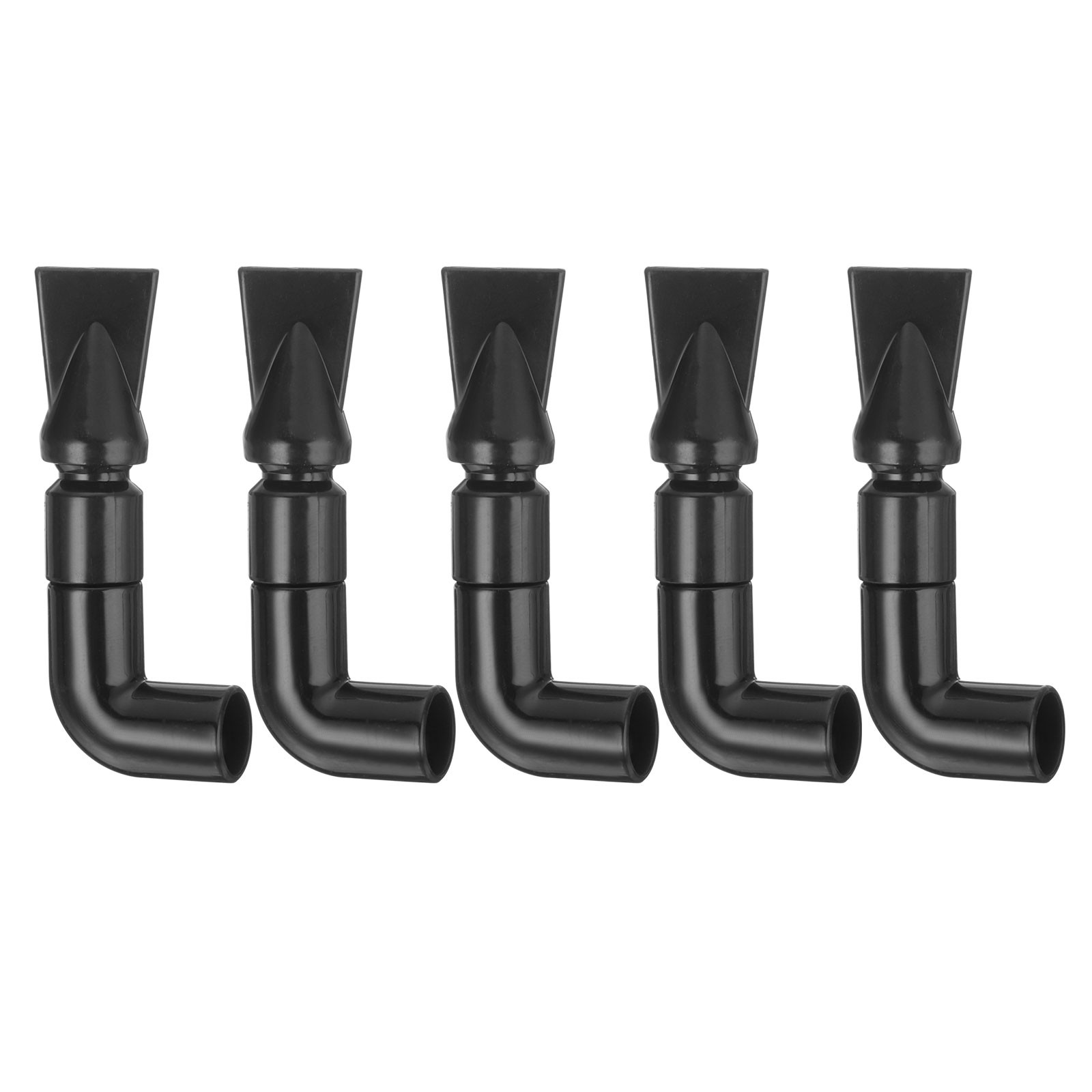 5Pcs 360°Aquarium Pump Nozzle for Aquariums Fish Tanks, Plastic, 15mm/0.59" OD