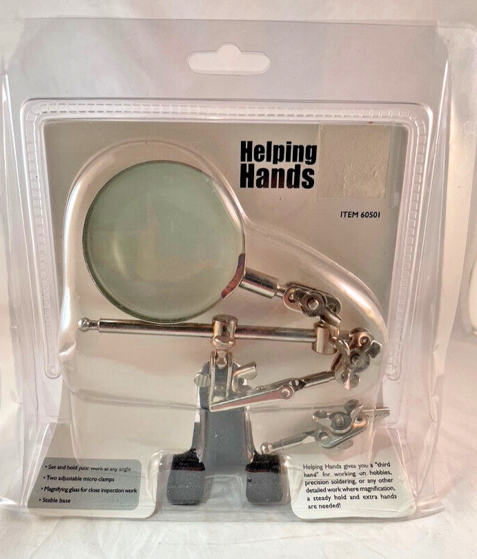 Helping Hands Third Optical Magnifying Hand/Jig For Working On Hobbies NIB