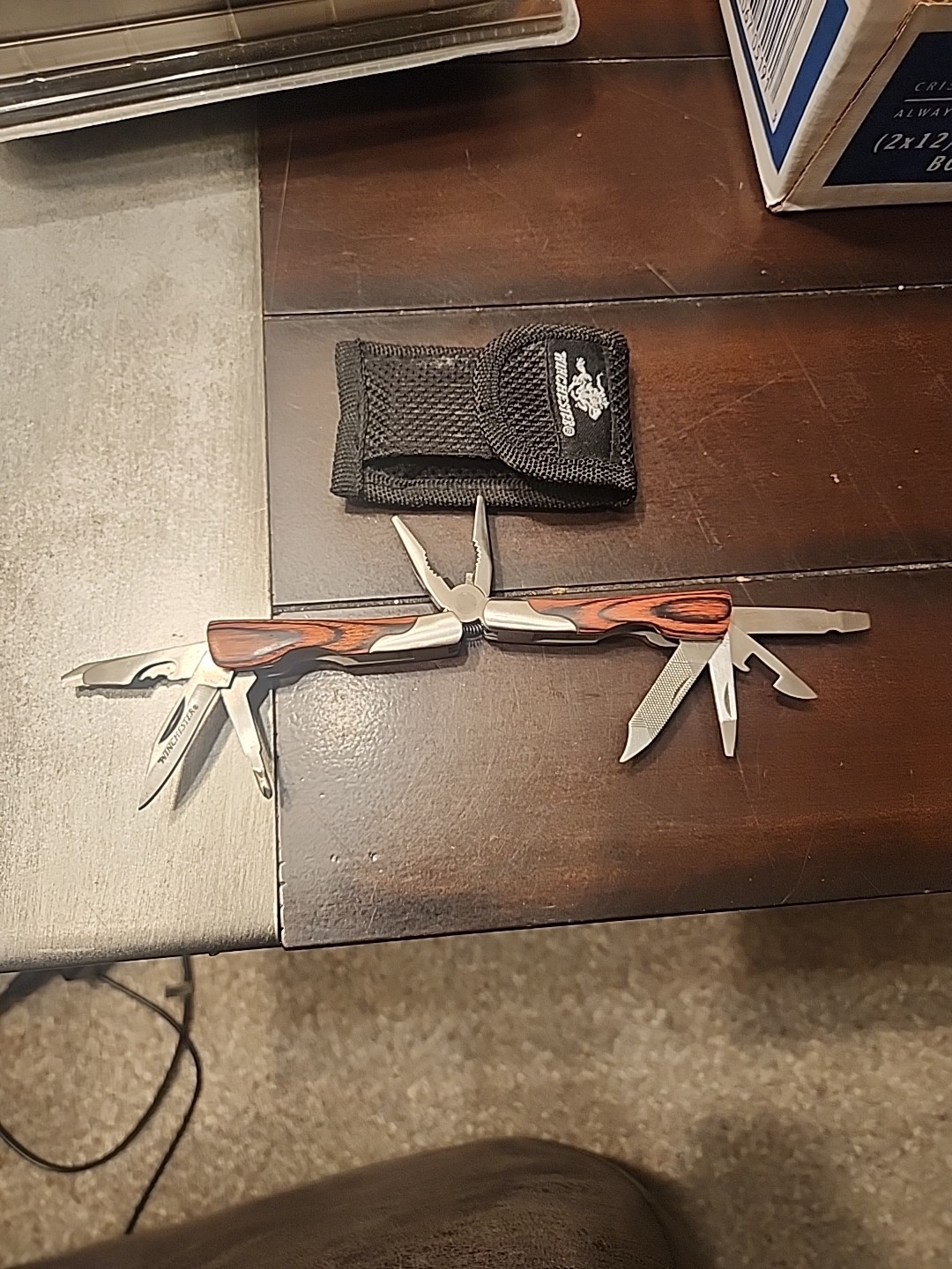 Winchester Multi Tool with Sheath New With Buetiful Wood
