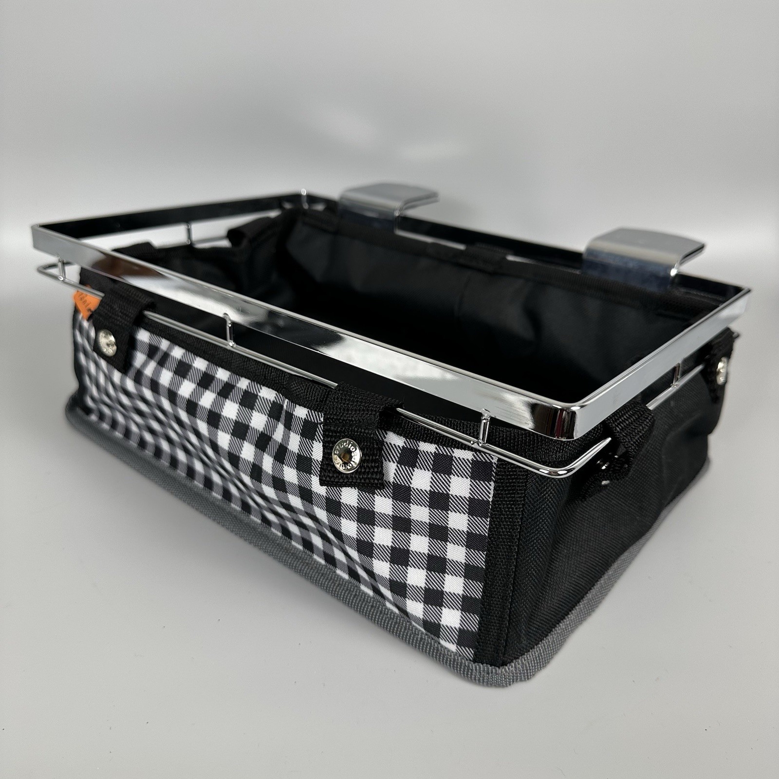 Tonic Studios Table Tidy Main Caddy Tableside Storage 12 x 8 x 5 Black White