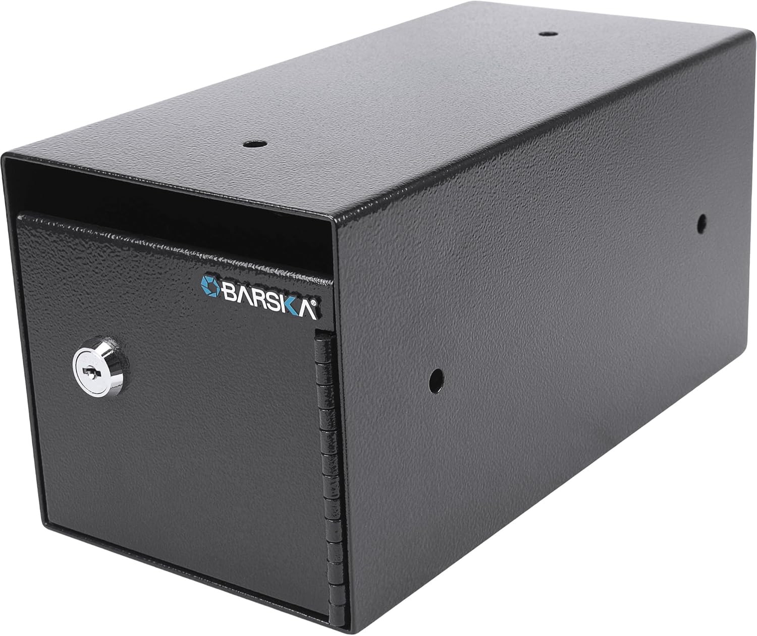 Key Lock Depository Drop Safe – Steel Lock Box with Drop Slot, Anti-Fish