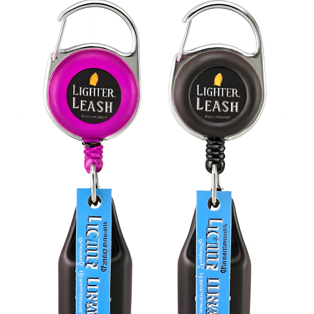 X2 Retractable Original Lighter Holder Assorted Color 2 pk CHROME SERIES