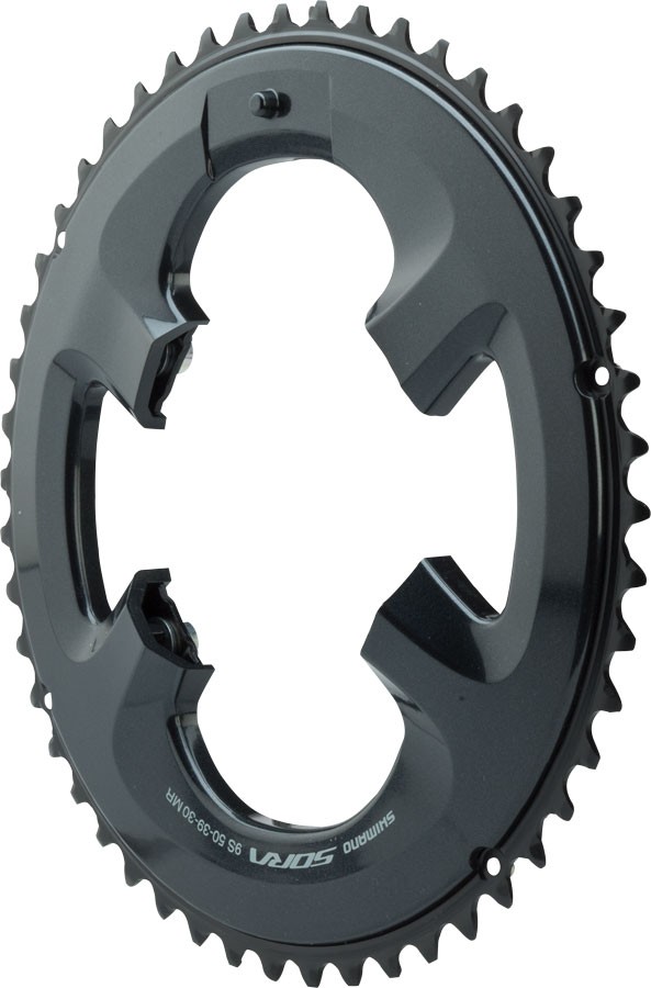 Shimano Sora R3000 50t 110 BCD Aluminum Black 9-Speed Asymmetric Chainring