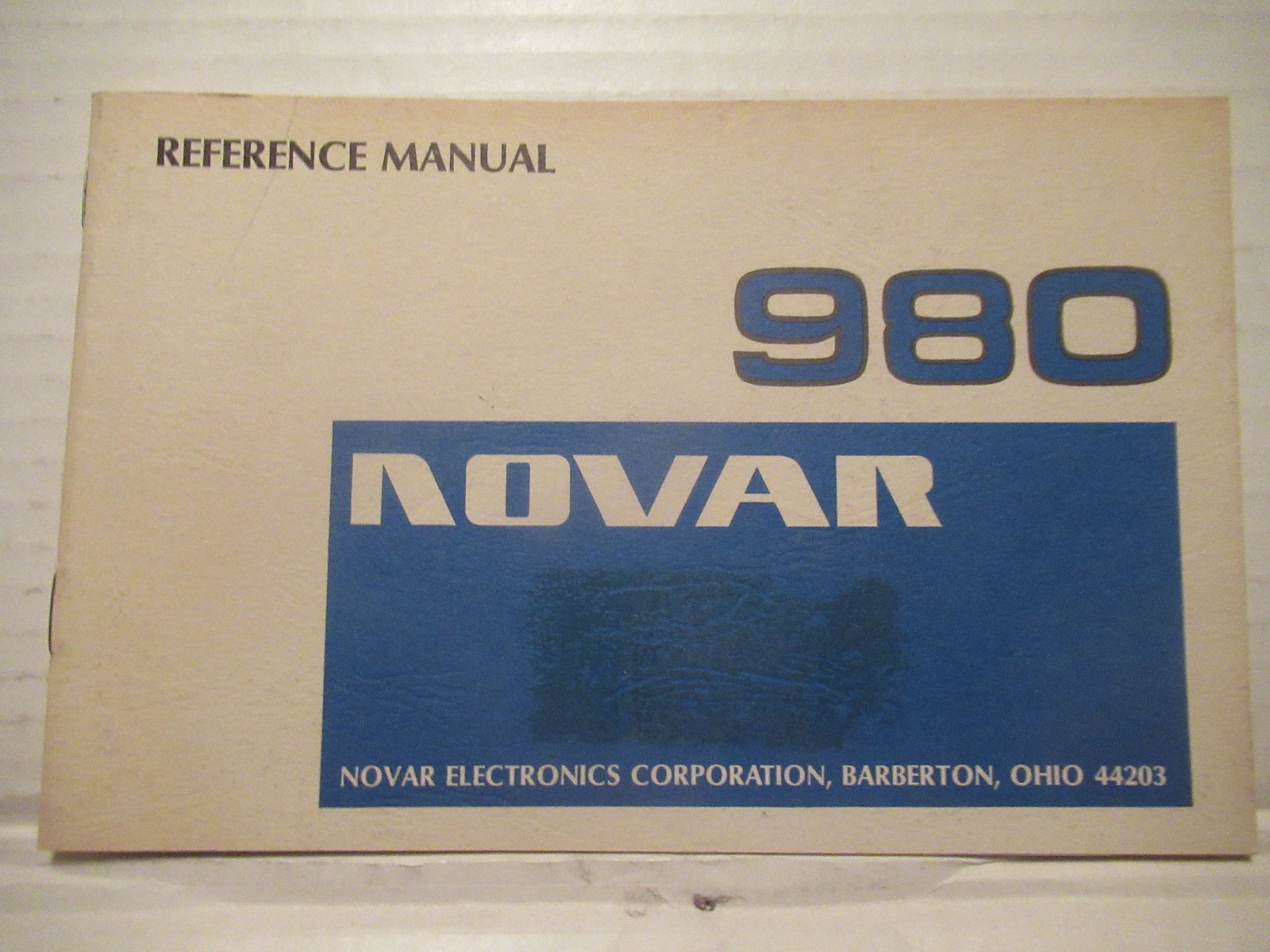 Manual for NOVAR 980 Security System