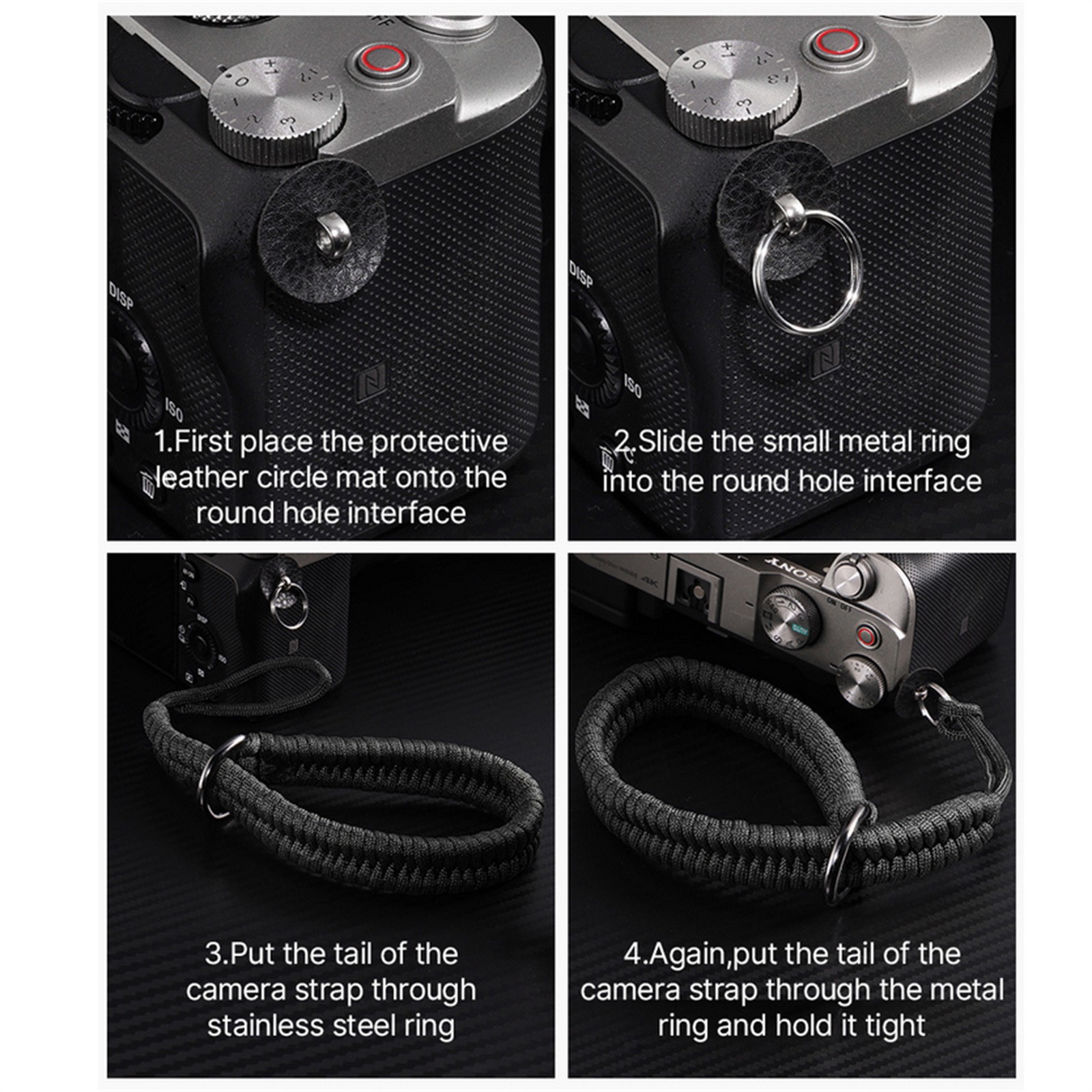 Camera Hand Strap With Quick Release Adjustable Wrist Strap Hand Grip Nylon//