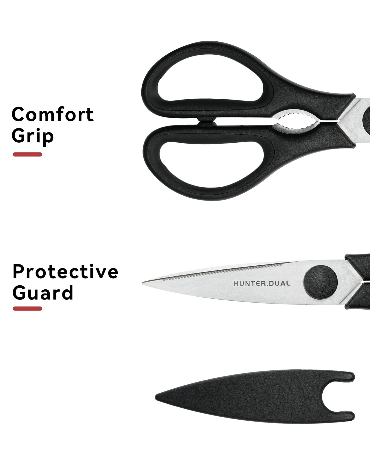 Kitchen Scissors for Food, Heavy Duty Come Apart Poultry Shears for Cooking,