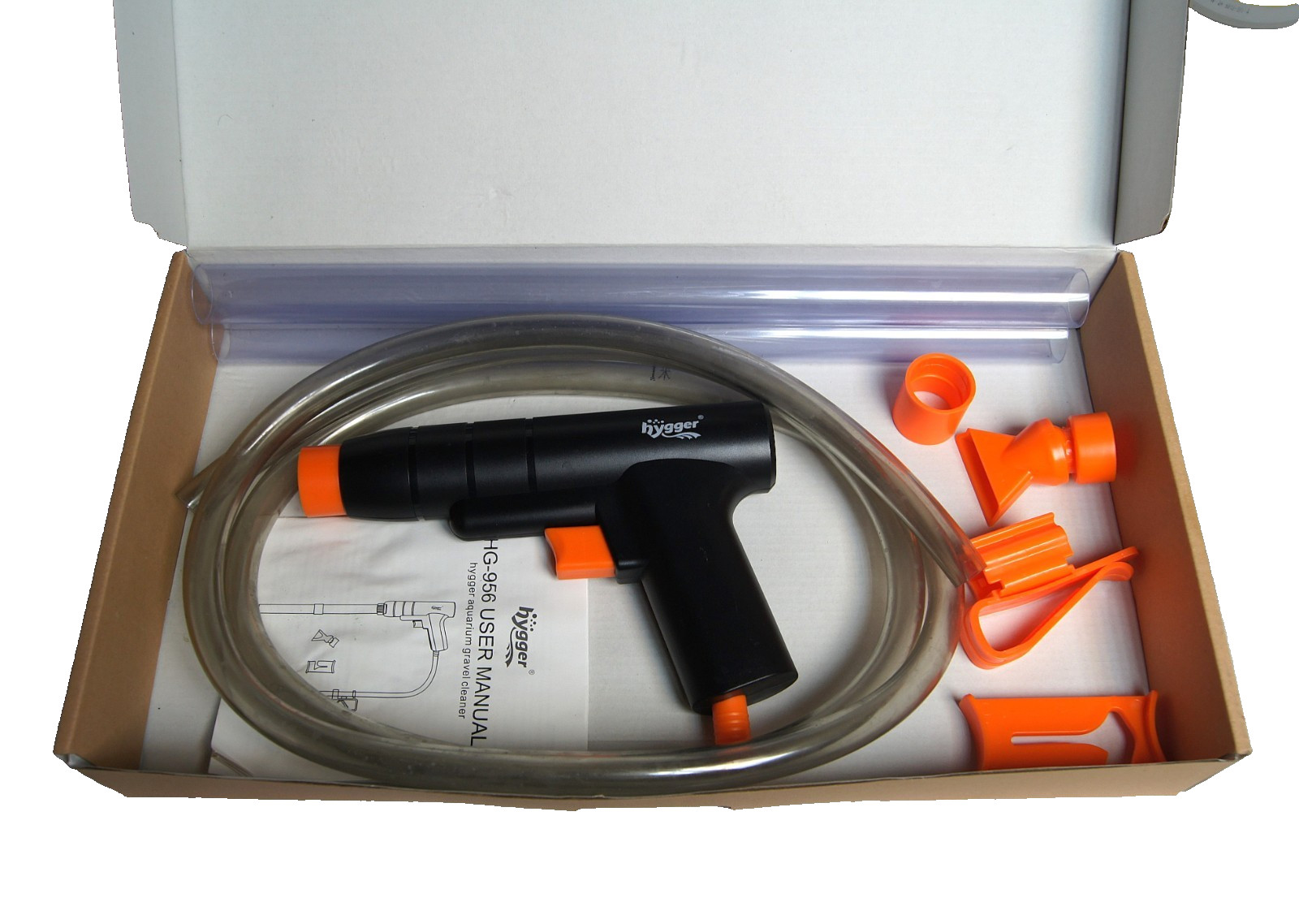 hygger® Aquarium Gravel Cleaner, Non-Electric, Siphon Vacuum, Pre-Own XLNT