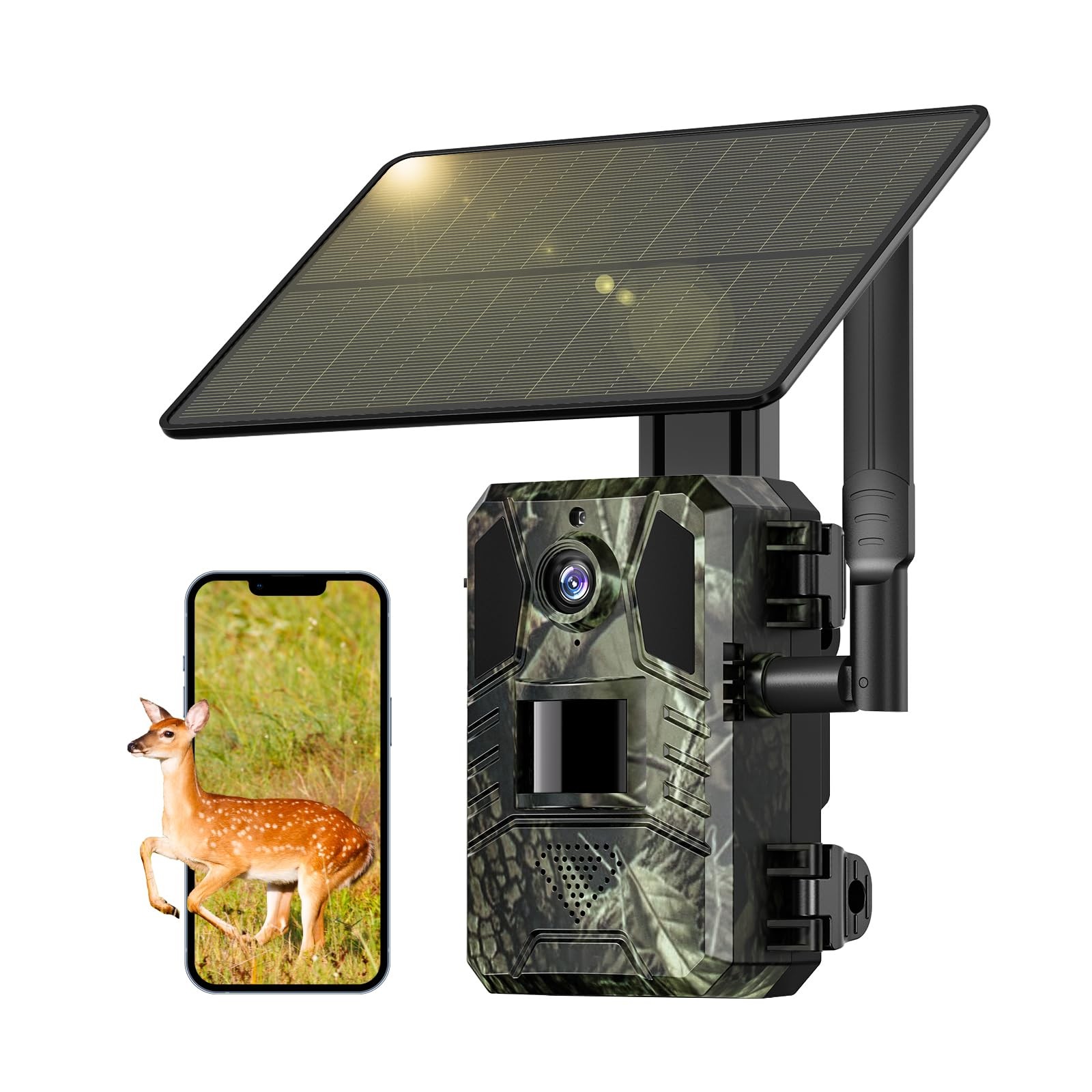 SEHMUA Trail Camera Cellular Trail Cameras 2K Live Streaming 4G LTE Cellular ...