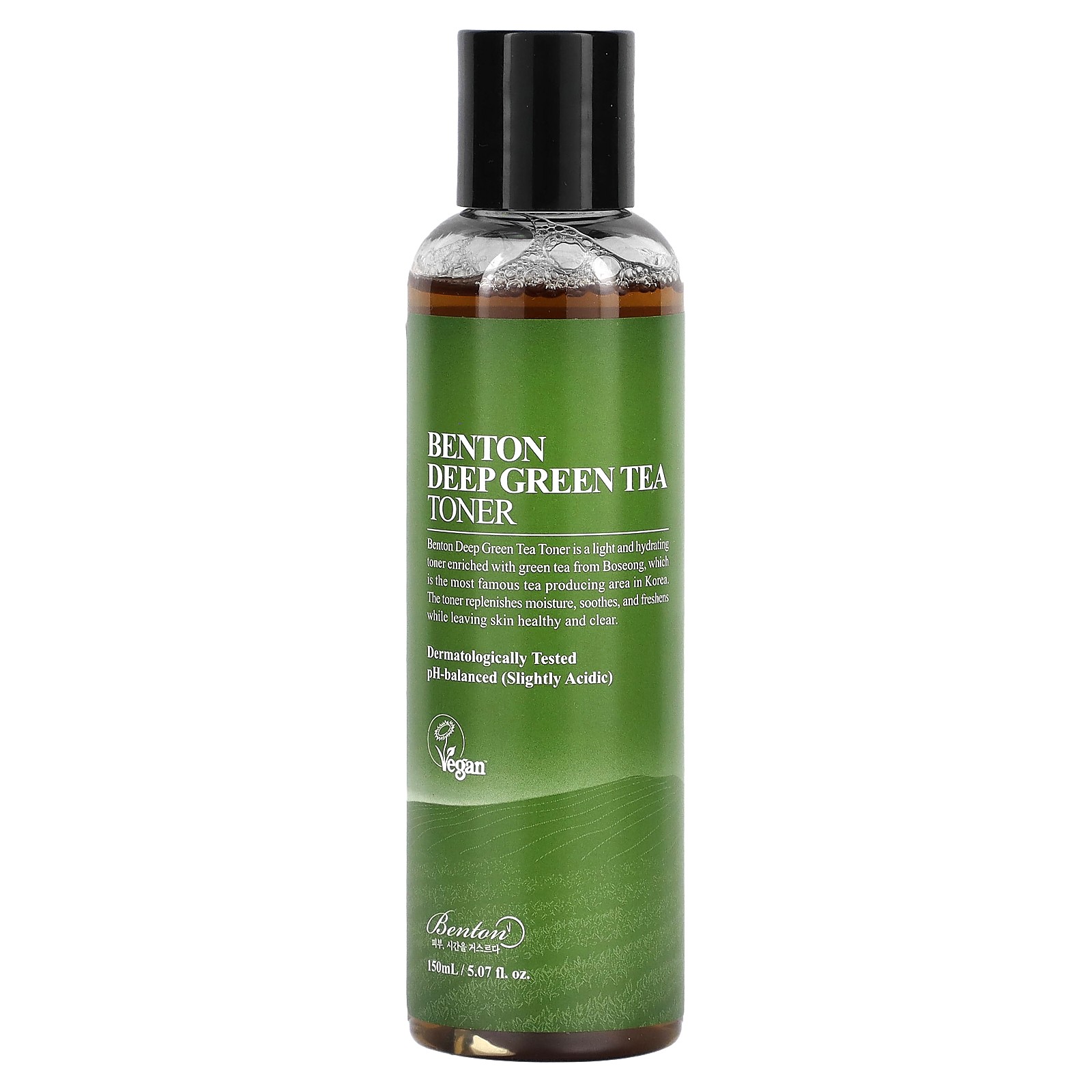 Benton, Deep Green Tea Toner, 5.07 fl oz (150 ml), Dermatologically Tested