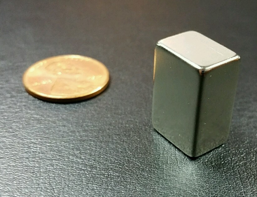 2 Neodymium Magnet N52 Grade Super Strong Rare Earth Block 3/4" X 1/2" X 3/8"