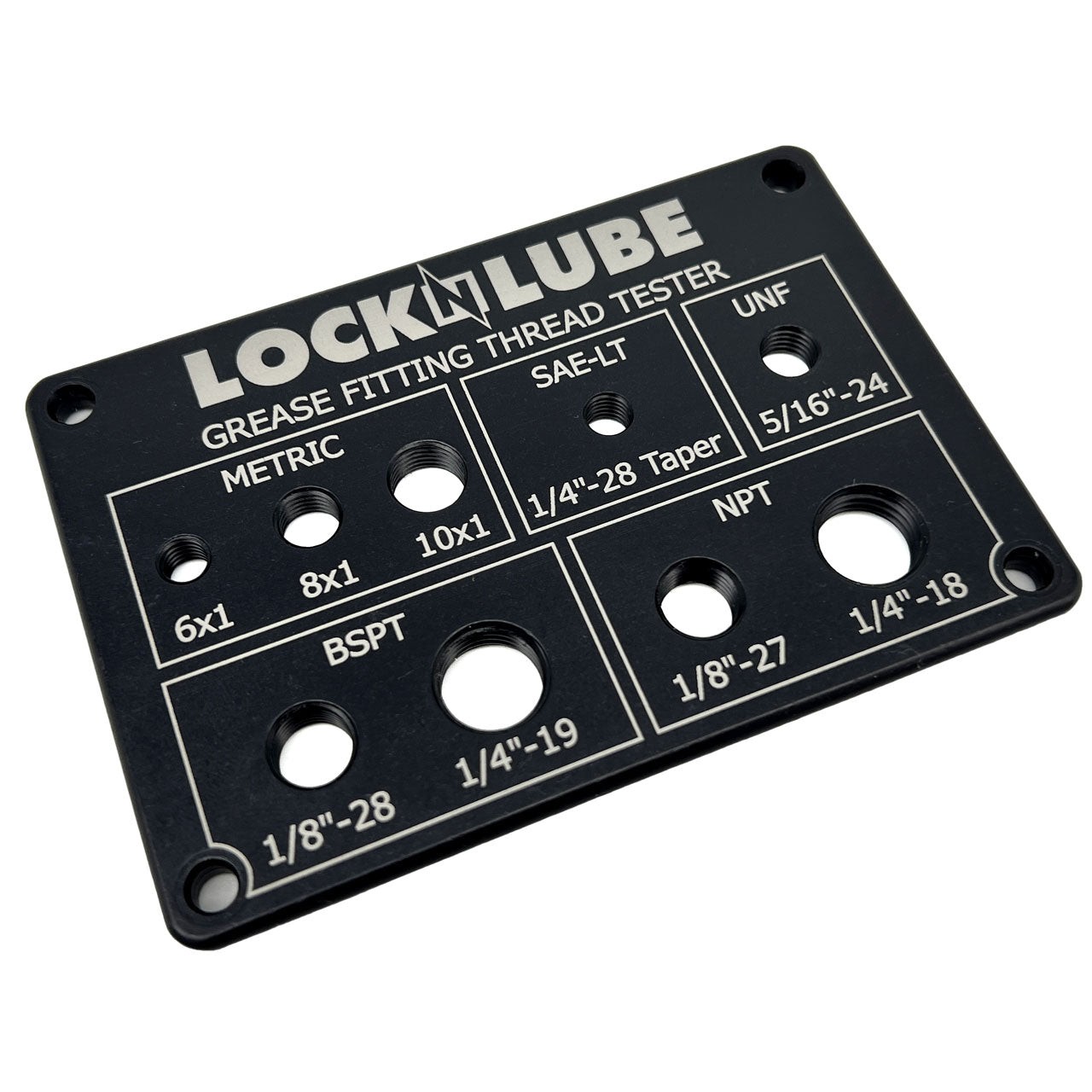 LockNLube Grease Fitting Thread Tester (New - Black)