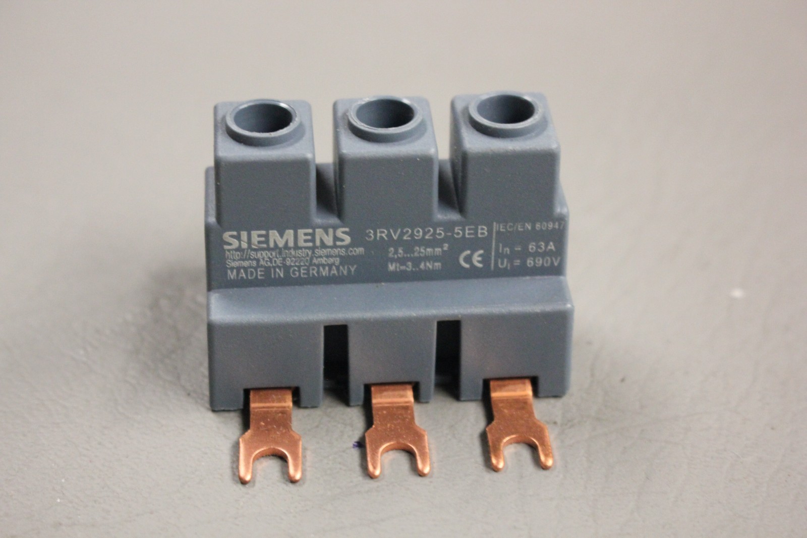 SIEMENS PHASE SUPPLY TERMINAL 3RV2925-5EB