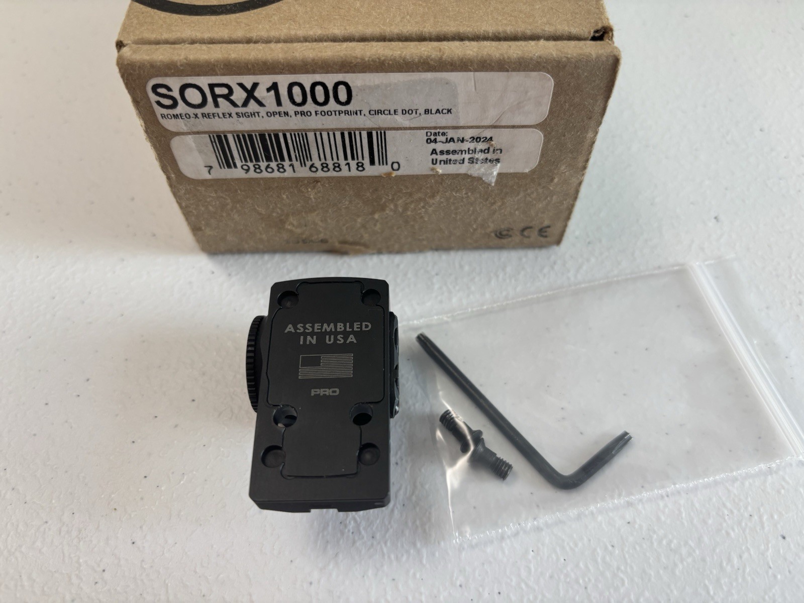 Sig #SORX1000 ROMEO-X PRO Footprint Open Reflex Red Circle-Dot And HOLOSUN