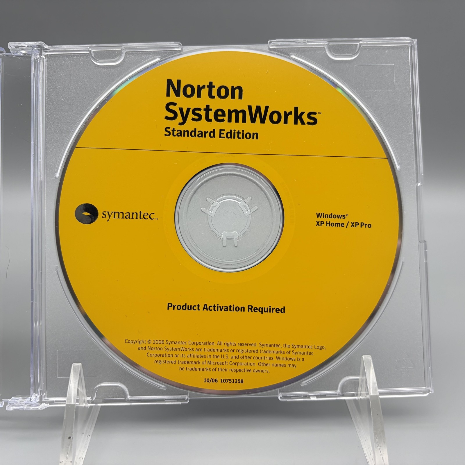 Vintage 2006 Norton SystemWorks Standard Edition Windows XP CD W/ Key
