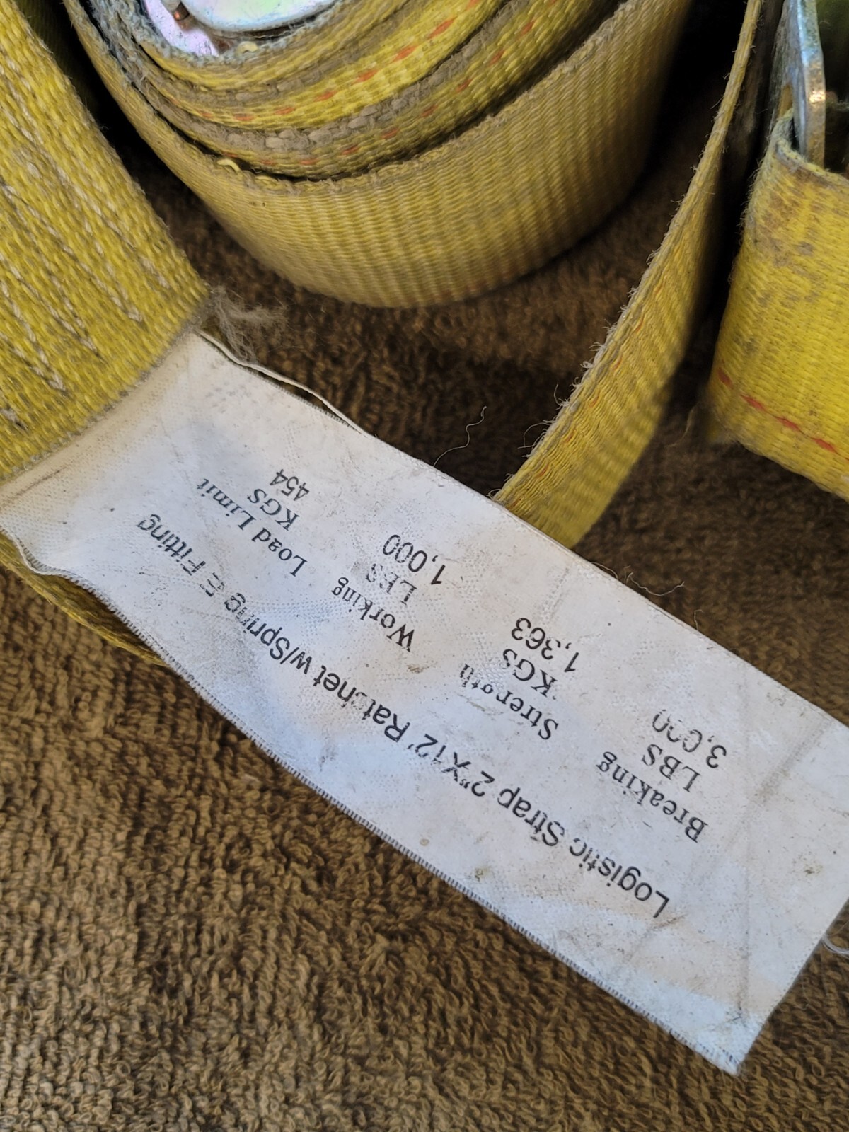 14 Cargo Ratchet Straps Hold Down Tie Down 2" 12' E Track Mytee Uscc US Logistic