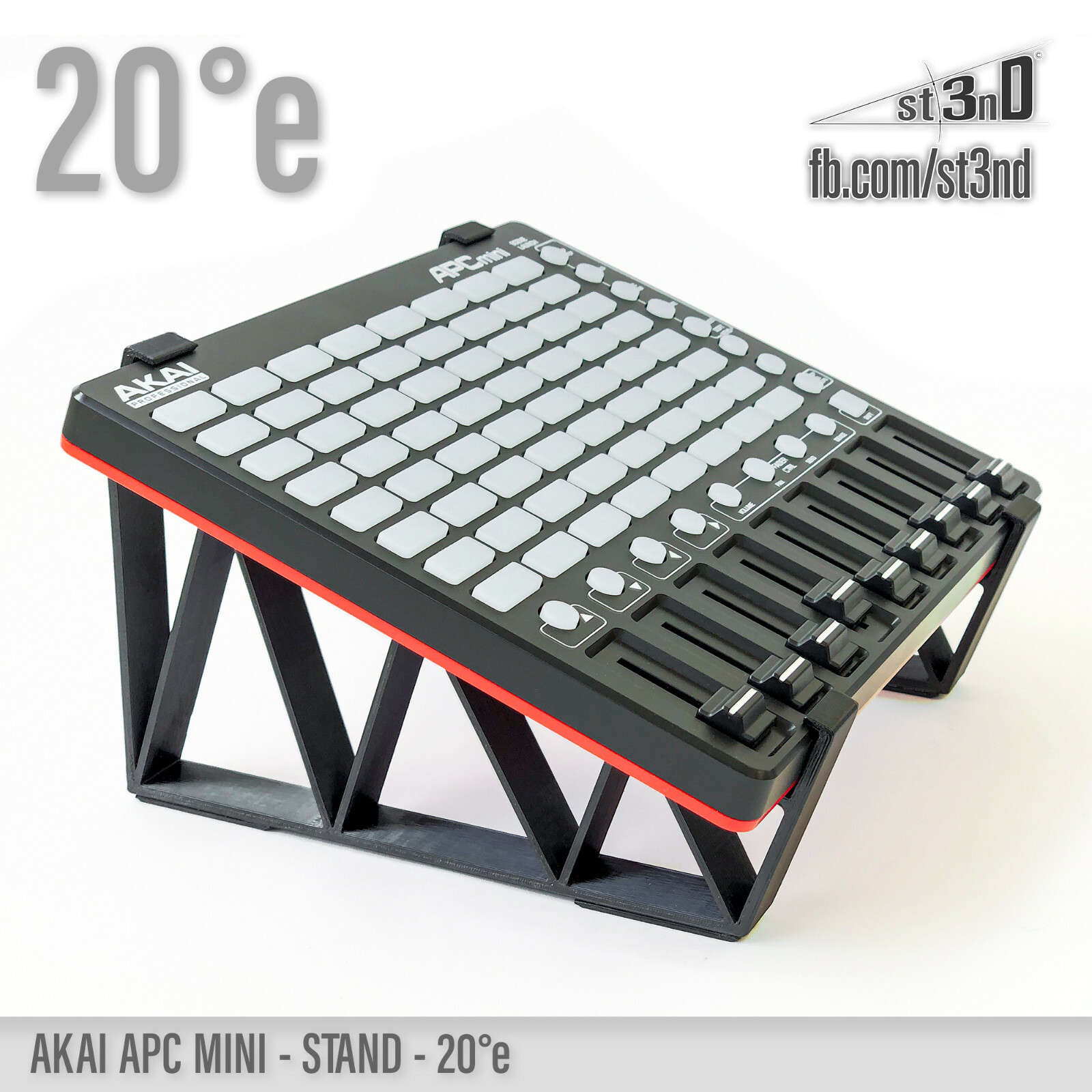 AKAI APC mini - elevated STAND - 20 deg - 3D printed - 100% Buyer Satisfaction