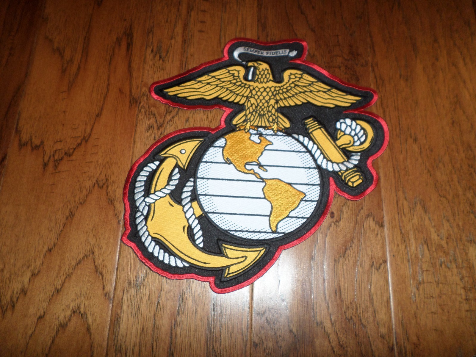 U.S MILITARY MARINE CORPS EAGLE GLOBE & ANCHOR EGA OVERSIZE BACK PATCH 10 X10.5