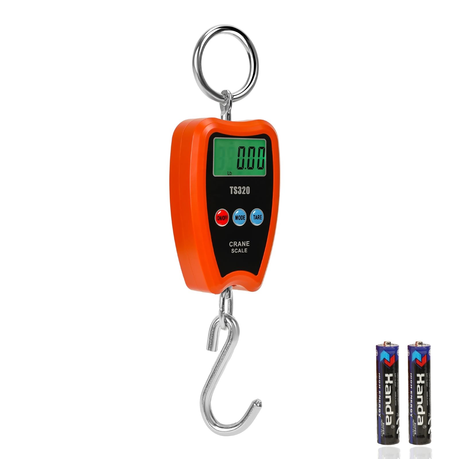 Digital Crane Scale 300kg/660lbs 200kg/440lbs with LED Handheld Mini Hanging ...