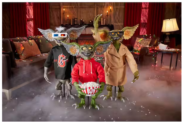 4ft Animated Gremlins 3 piece Animatronic Halloween Decor NEW 2026