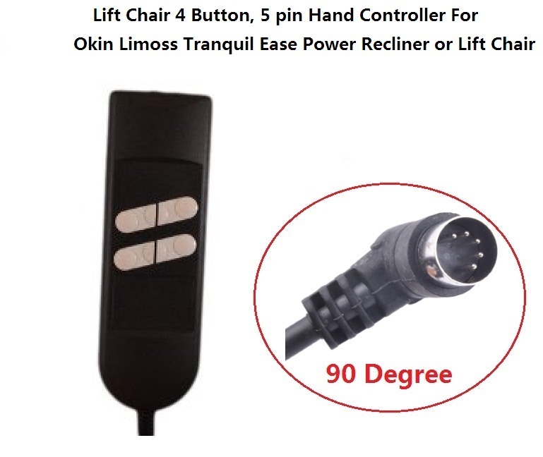 4 BUTTON HAND CONTROL REMOTE FOR LIFT CHAIR RECLINER SOFA, PRIDE,LIMOSS,OKIN,MED