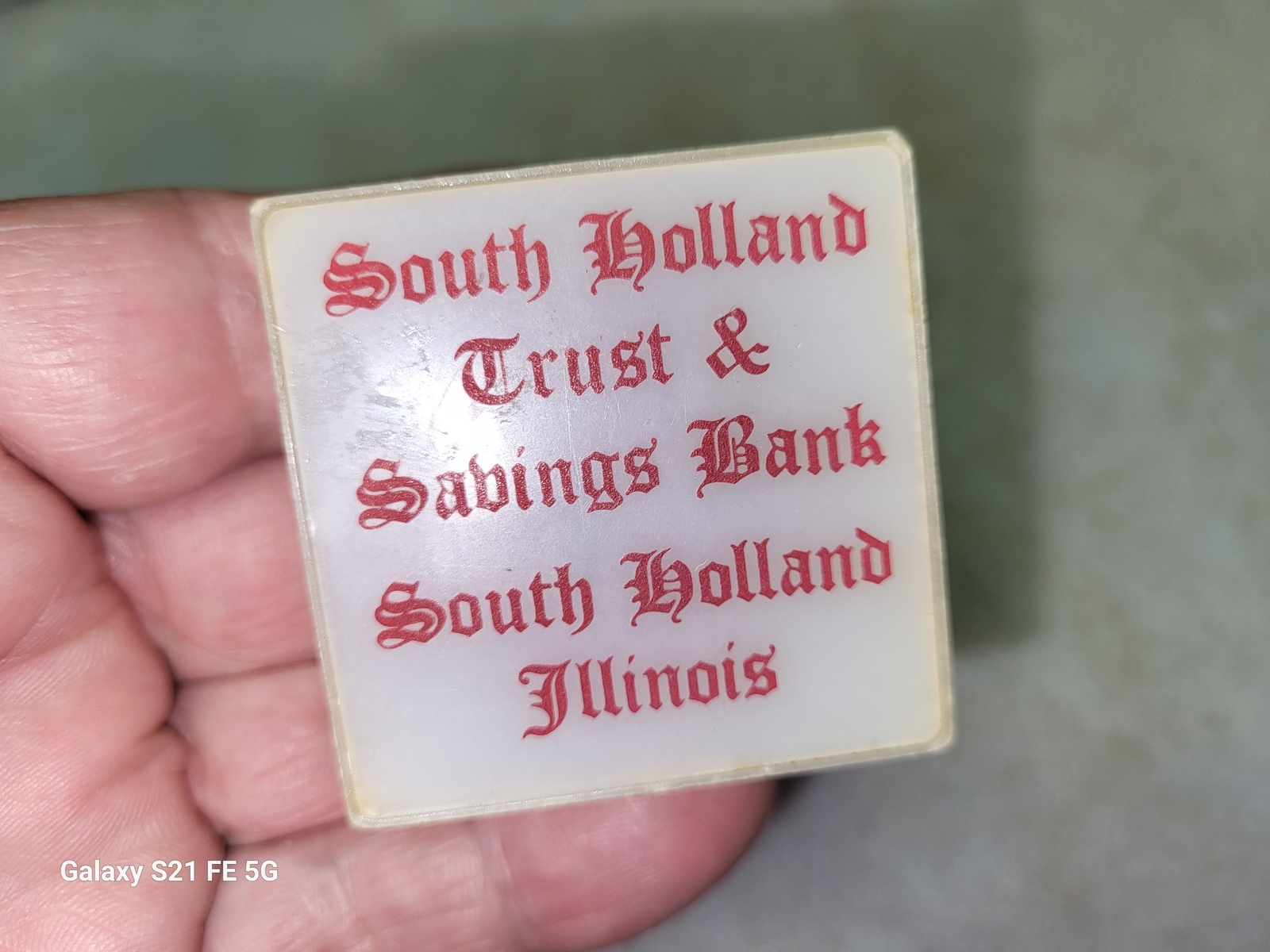 Vintage South Holland Trust & Savings Bank Advertising Nightlight Illinois